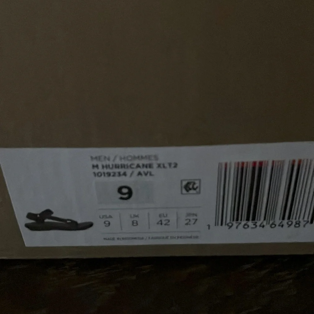 Blue gray Teva water sandals